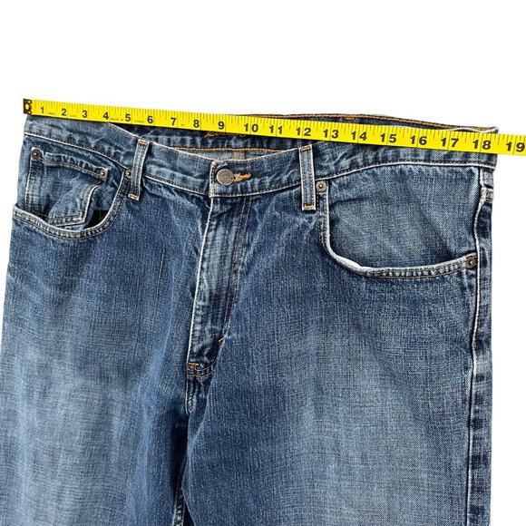 Eddie Bauer Jeans Mens Blue Straight Leg Cotton Denim Size 38x34 - Picture 11 of 13